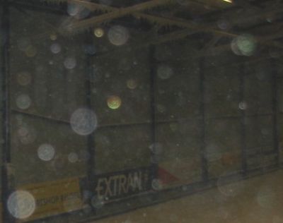 Orbs in a ski hall