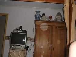 Orbs in een kamer